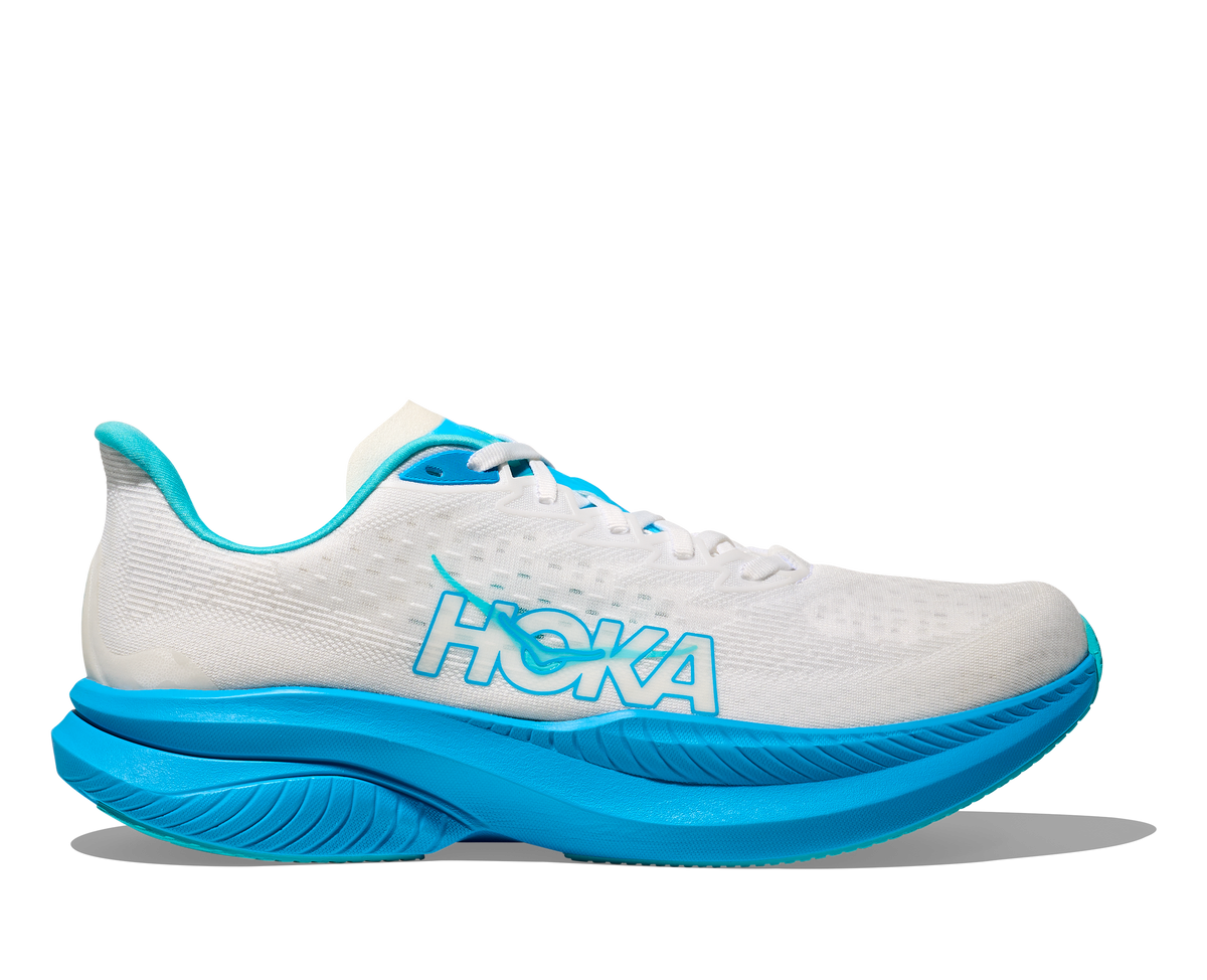MEN'S MACH 6 - D - WKY WHITE/SKYWARD BLUE | Performance Running