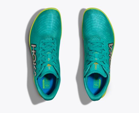 NEW HOKA men\'s cielo x 2 ld track racing shoes in ceramic/evening primro Hoka | Cielo X 2 LD | Unisex spike | Ceramic/Evening  main image 4