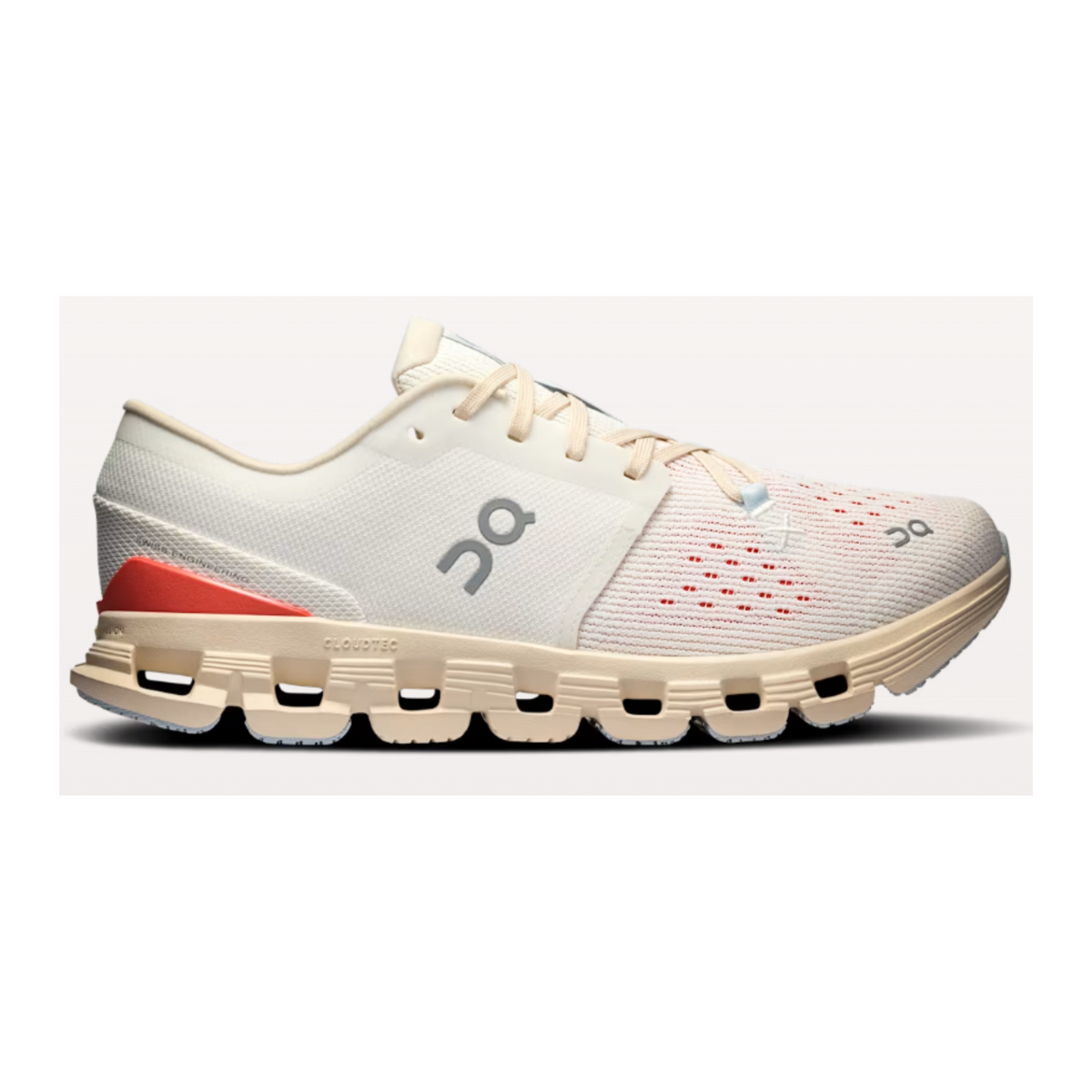 WOMEN'S CLOUD X 4 - B - IVORY/SALMON | Performance Running Outfitters