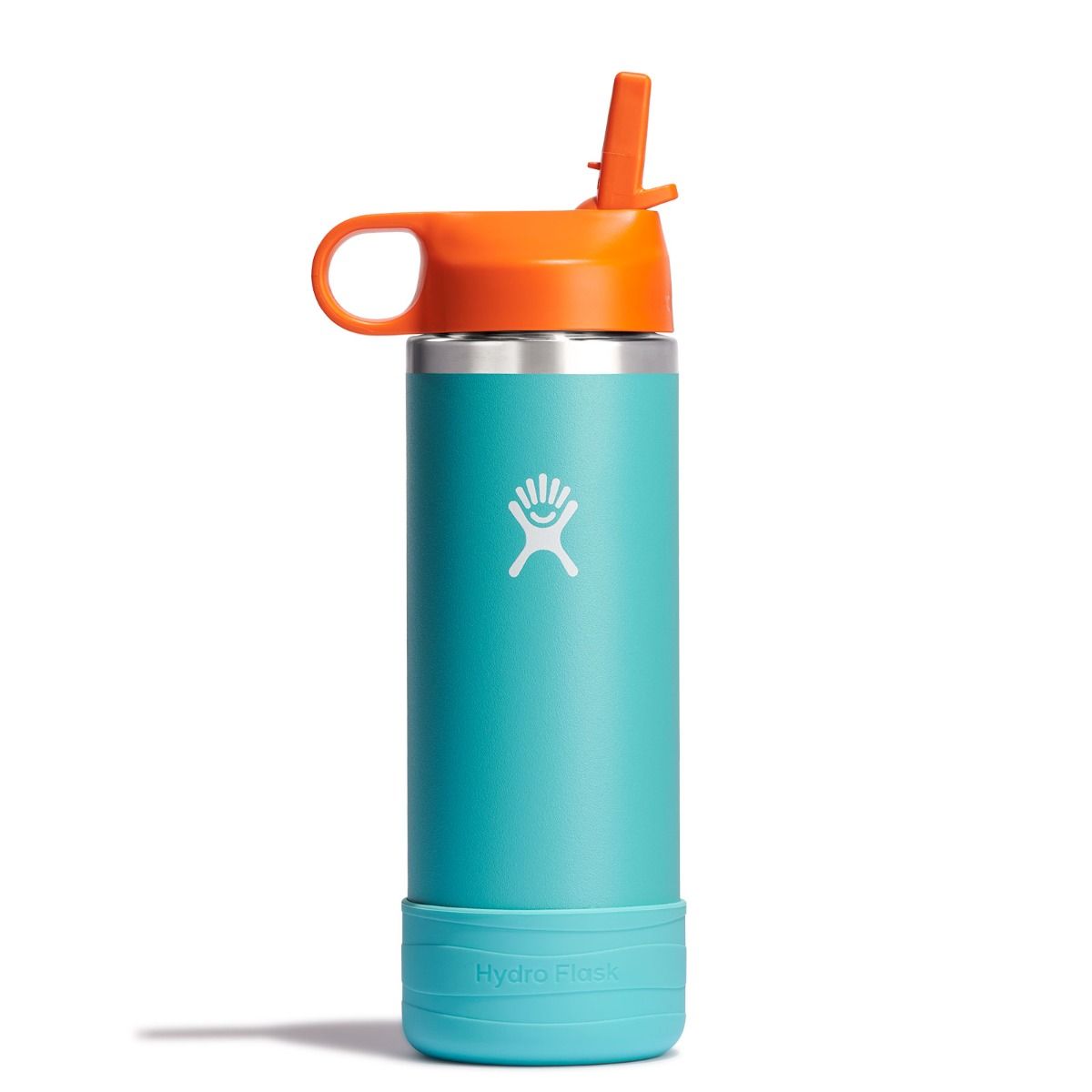 HYDRO FLASK HYDRO FLASK 18OZ KIDS WIDE MOUTH STRAW CAP AND BOOT SEASPRAY