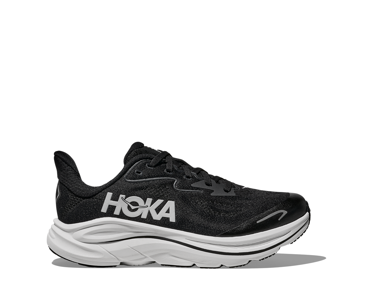 HOKA CLIFTON 10 ブラック ホワイト スニーカー26.5cm YOUTH CLIFTON 10 BIG KIDS - BLACK/WHITE | Performance Running