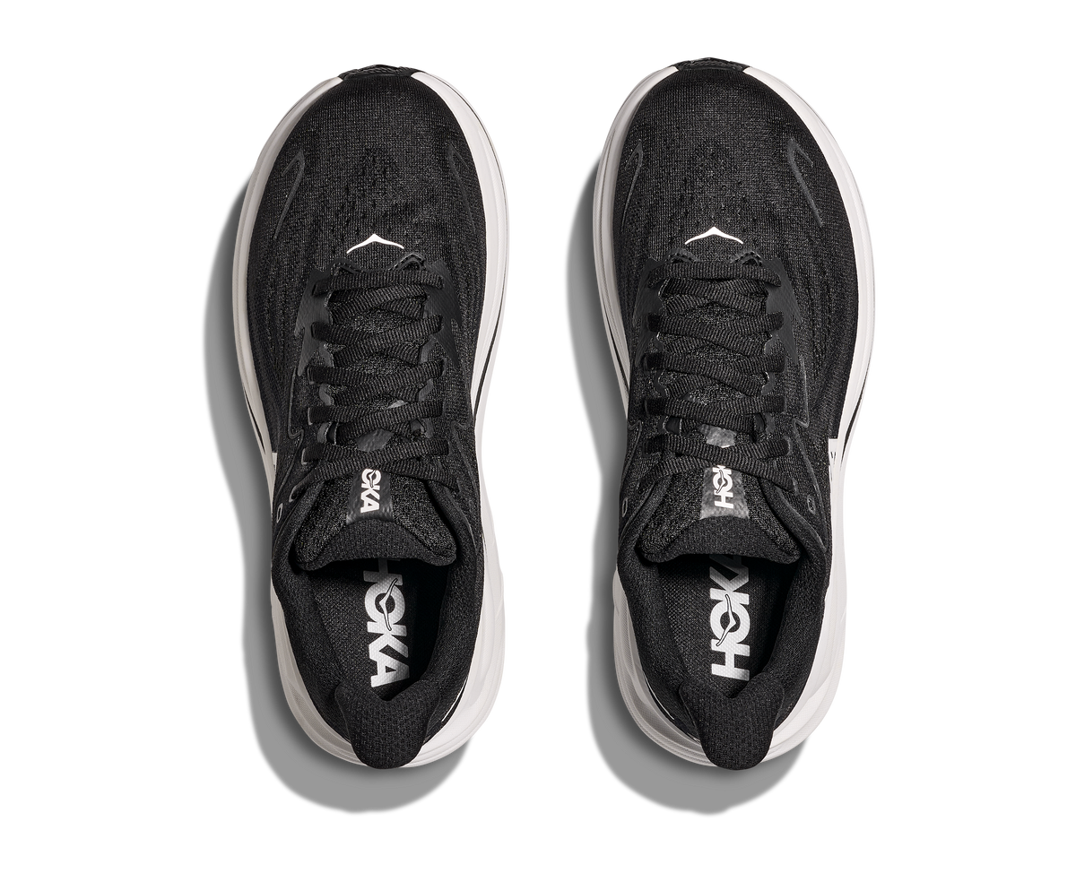 WOMEN'S CLIFTON 10 - X-WIDE 2E - BLACK/WHITE - SIZE 7.0