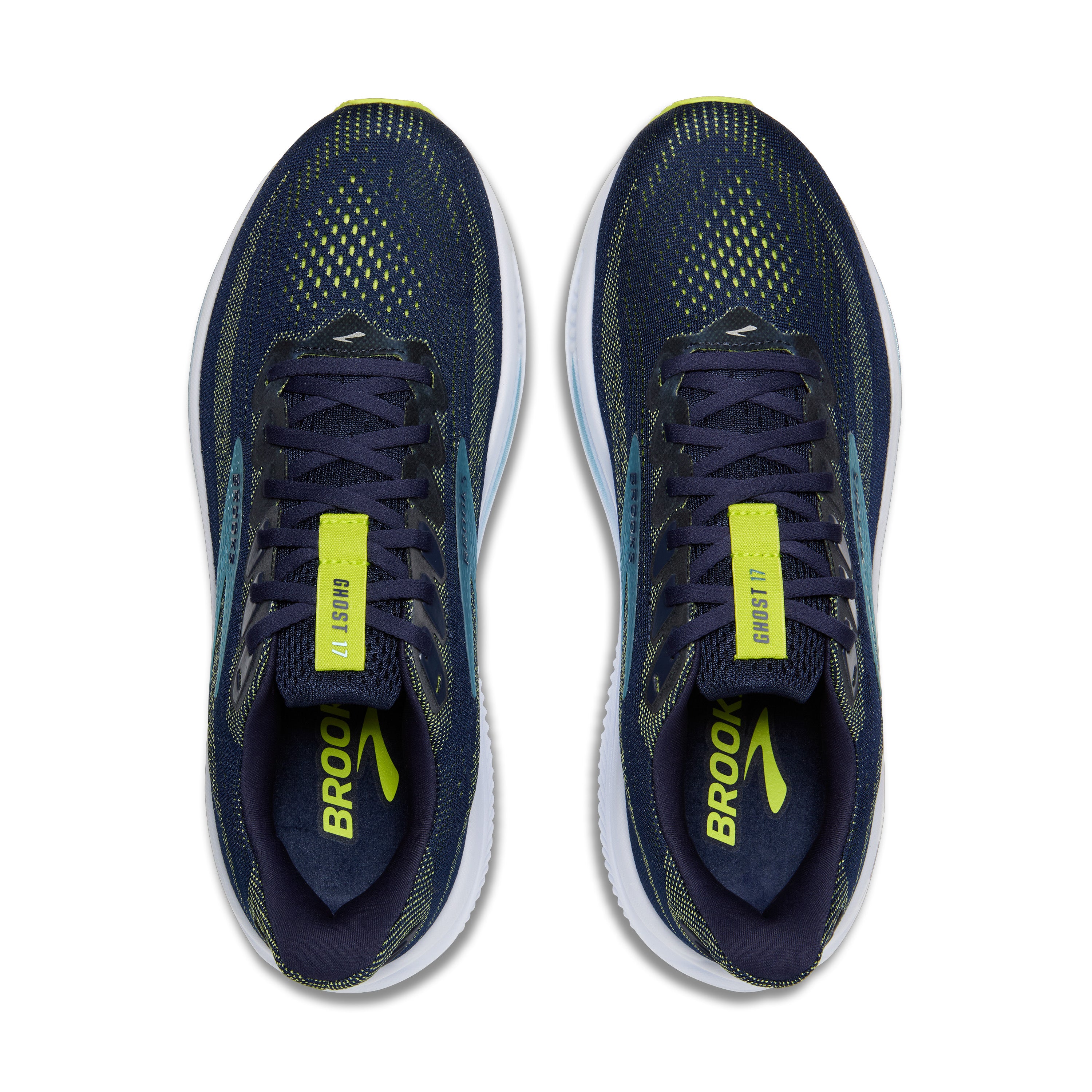 MEN'S GHOST 17 - D - PEACOAT/LIME/BLUE | Performance Running