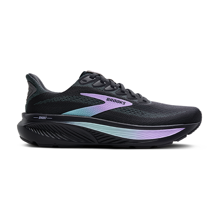 WOMEN'S GHOST 17 - WIDE D - 081 GREY/CLEARWATER/PURPLE