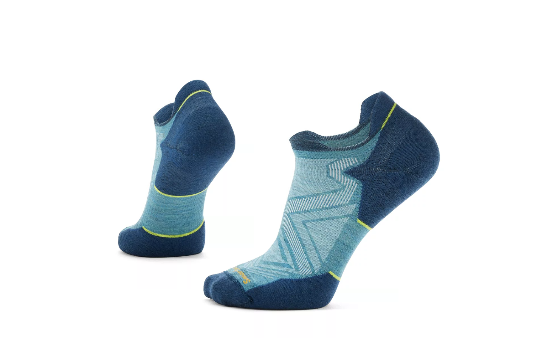 SMARTWOOL RUN TARGETED CUSHION LOW ANKLE SOCK L81 CASCADE GREEN