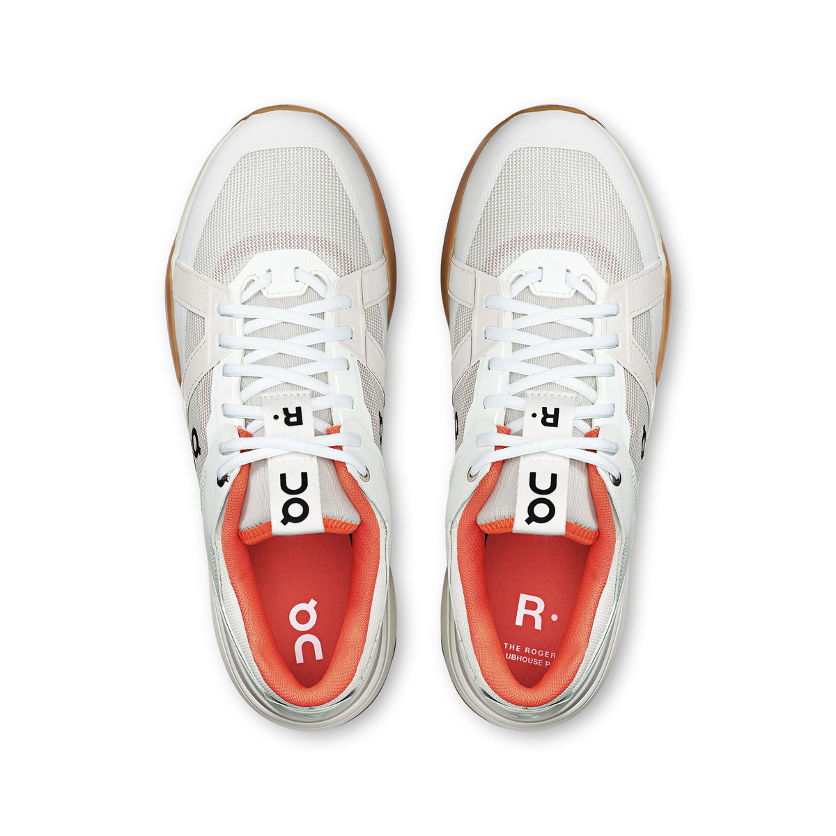 ON The Roger Clubhouse Frost Flame Size 11 White Gray Orange Mens 48.98507 Men main image 4