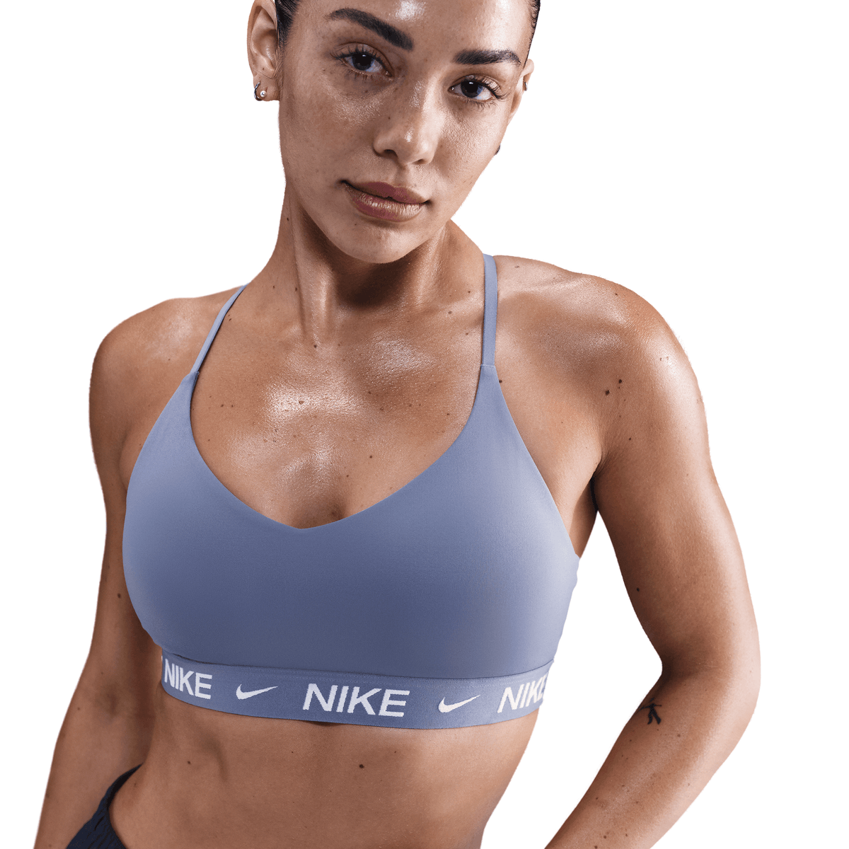 INDY LIGHT SUPPORT BRA - WORLD INDIGO | Performance Running Outfitters