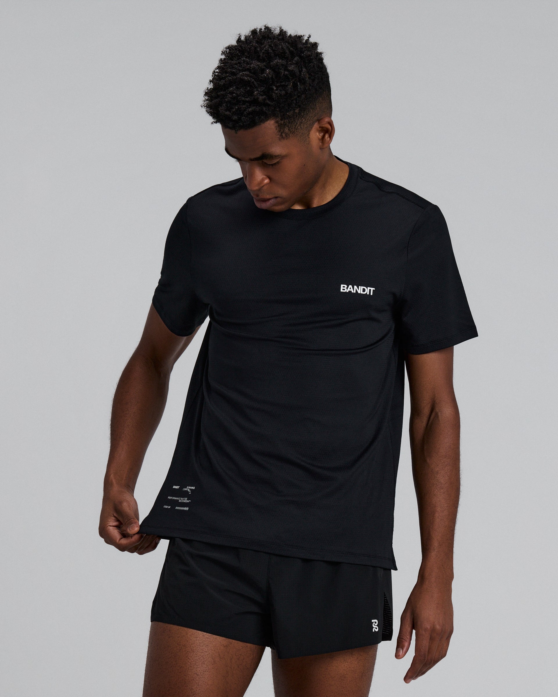 MEN'S PERFORMANCE TEE MICROMESH - BANDIT BLACK | Performance