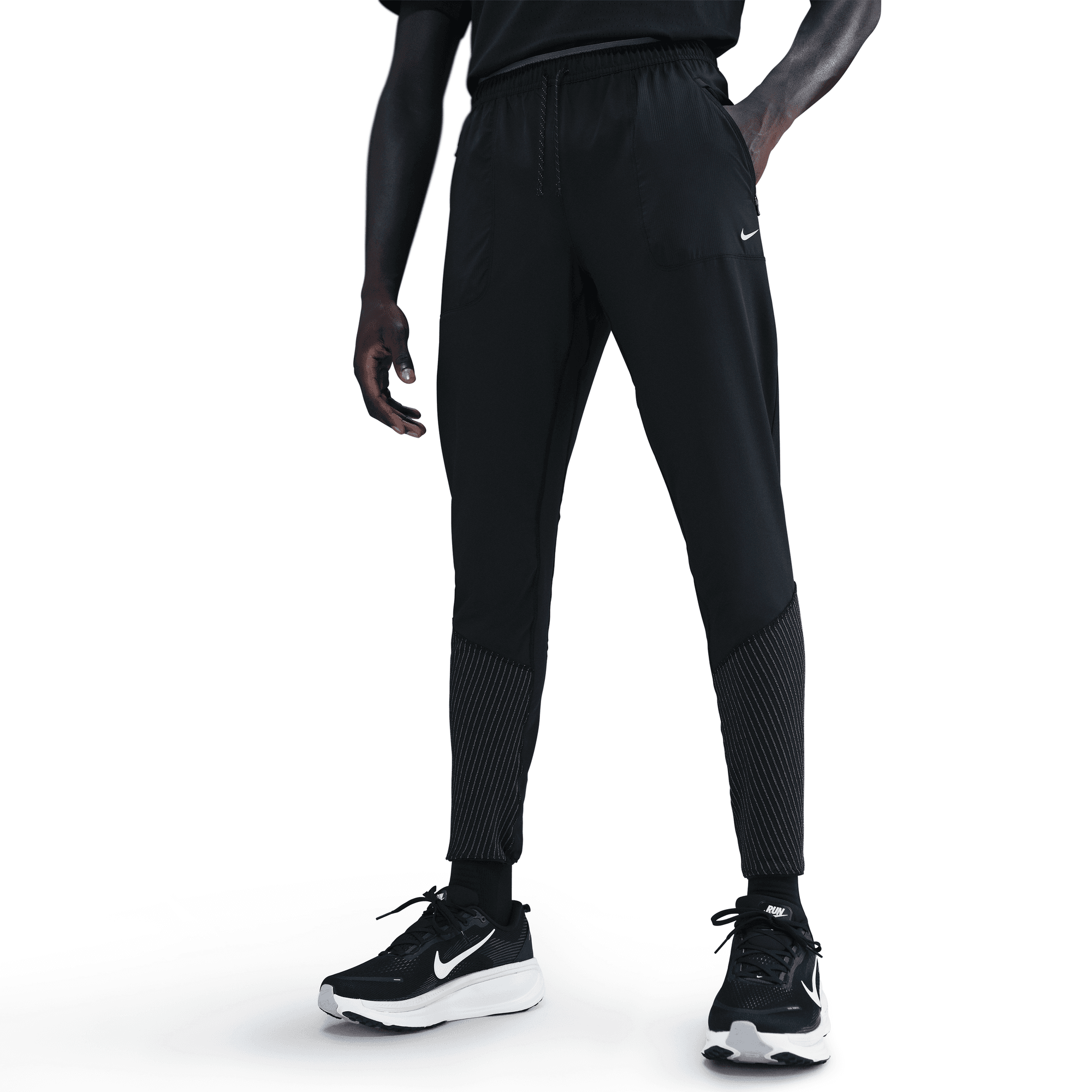 NIKE MEN'S DRI-FIT RUNNING PANTS - BLACK S