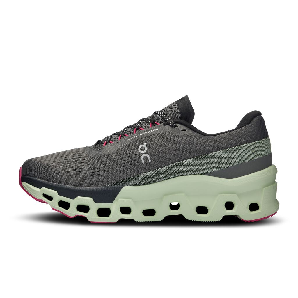 On Cloudmonster 2 11.5 , Asphalt/Lima (Men's)