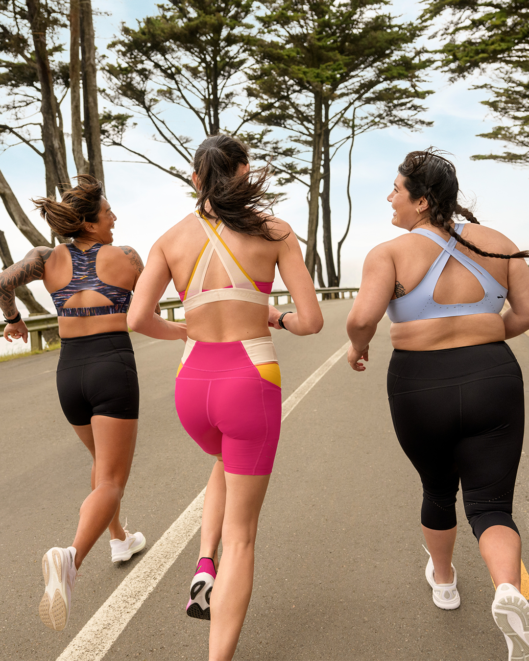 picture of women running along a path.