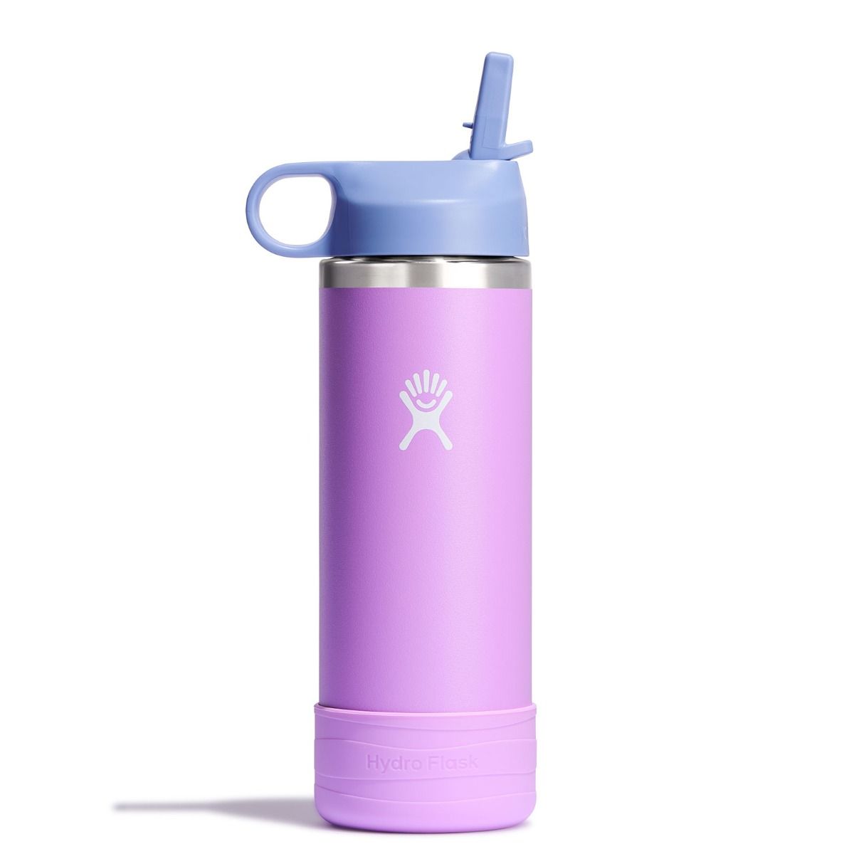HYDRO FLASK HYDRO FLASK 18OZ KIDS WIDE MOUTH STRAW CAP AND BOOT ANEMONE