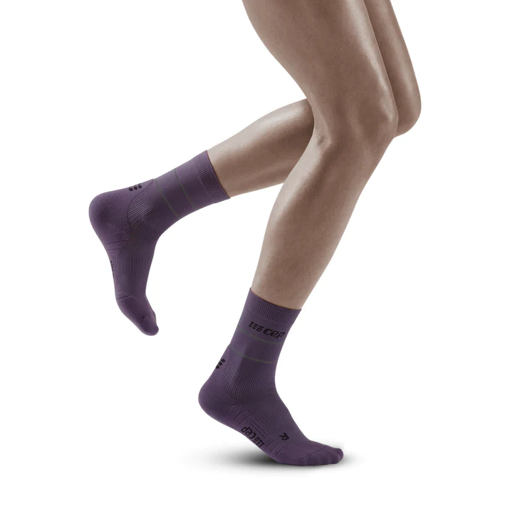 CEP The Run Mid Cut Compression Socks V4 Men - violet/black