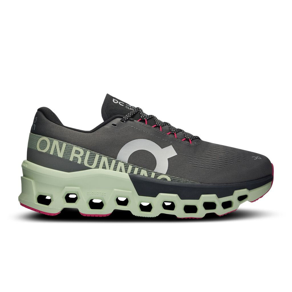 On Cloudmonster 2 11.5 , Asphalt/Lima (Men's)