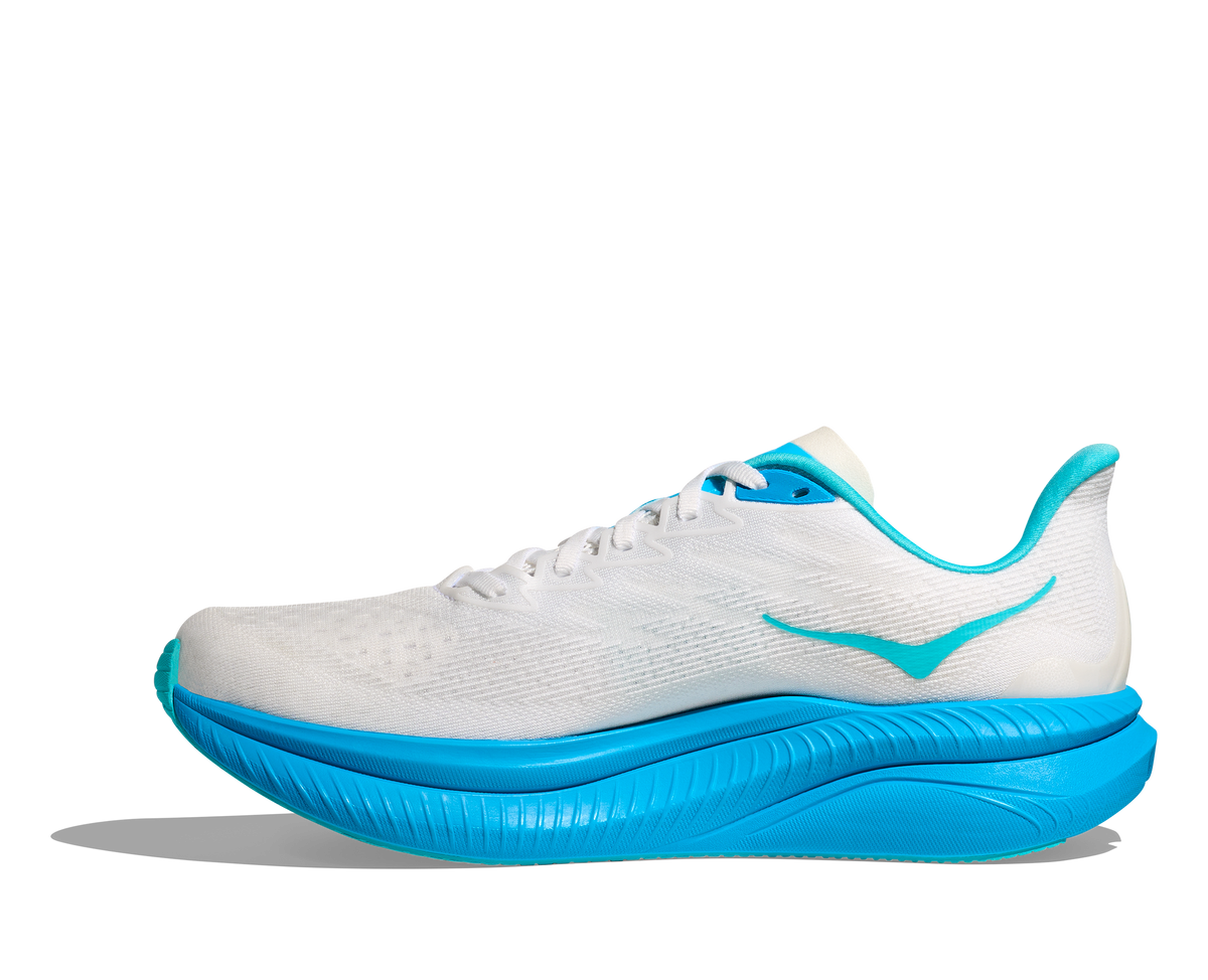 MEN'S MACH 6 - D - WKY WHITE/SKYWARD BLUE | Performance Running