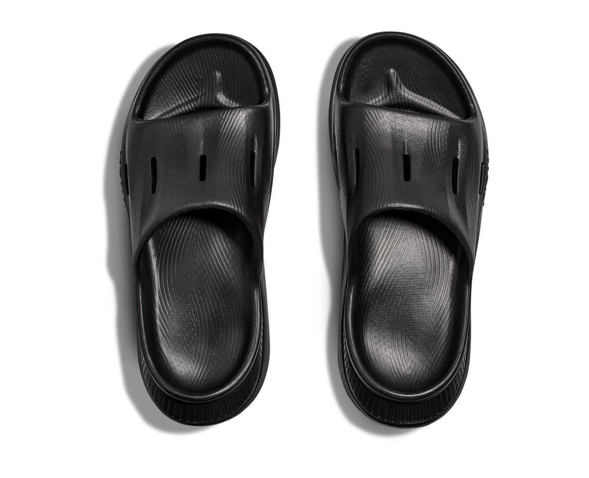 【Tomo】AURALEE 25 RIP DOWN サイズ4 ORA RECOVERY SLIDE 3 - BLACK/BLACK | Performance Running Outfitters