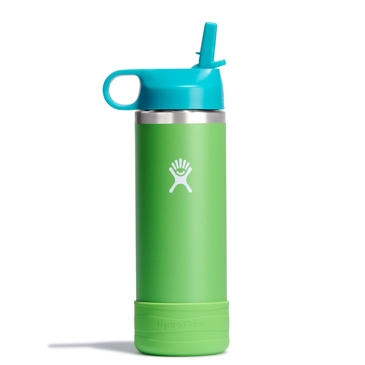 HYDRO FLASK HYDRO FLASK 18OZ KIDS WIDE MOUTH STRAW CAP AND BOOT GRASS
