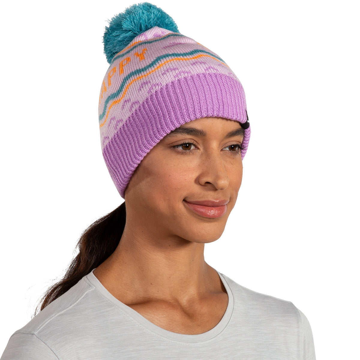 Gone For A Run Turkey Pom Pom Beanie Hat - Running Hat For Runners, Festive, Cozy, One Size Fits Most