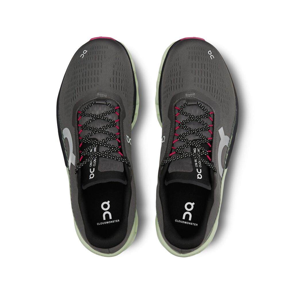On Cloudmonster 2 11.5 , Asphalt/Lima (Men's)