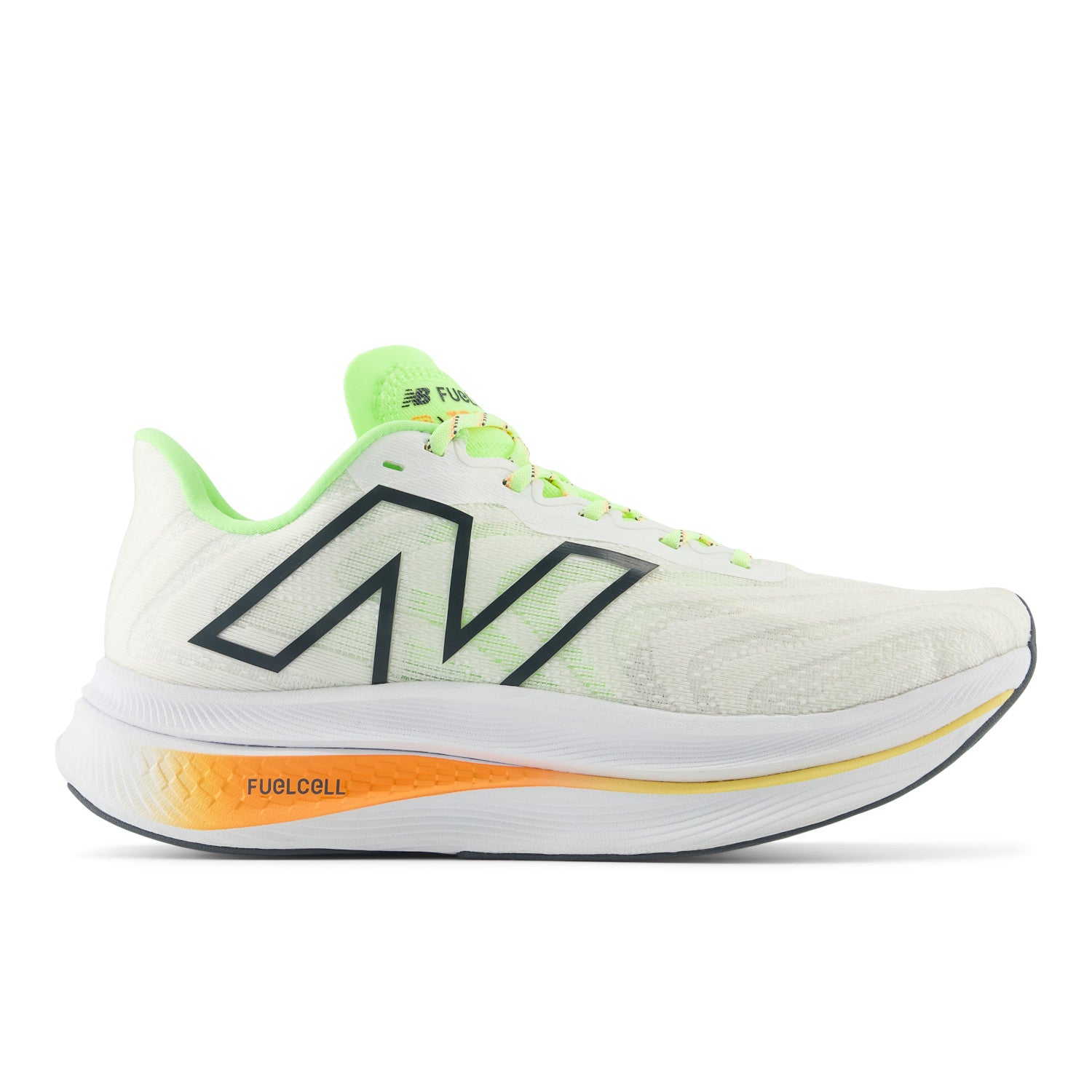 NEW BALANCE MEN'S FUELCELL SUPERCOMP TRAINER V2 - D - CA3 WHITE/BLEACHED LIME 7.0