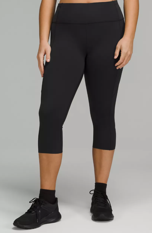 WOMEN'S Fast and Free HR Crop - BLACK - CLEARANCE