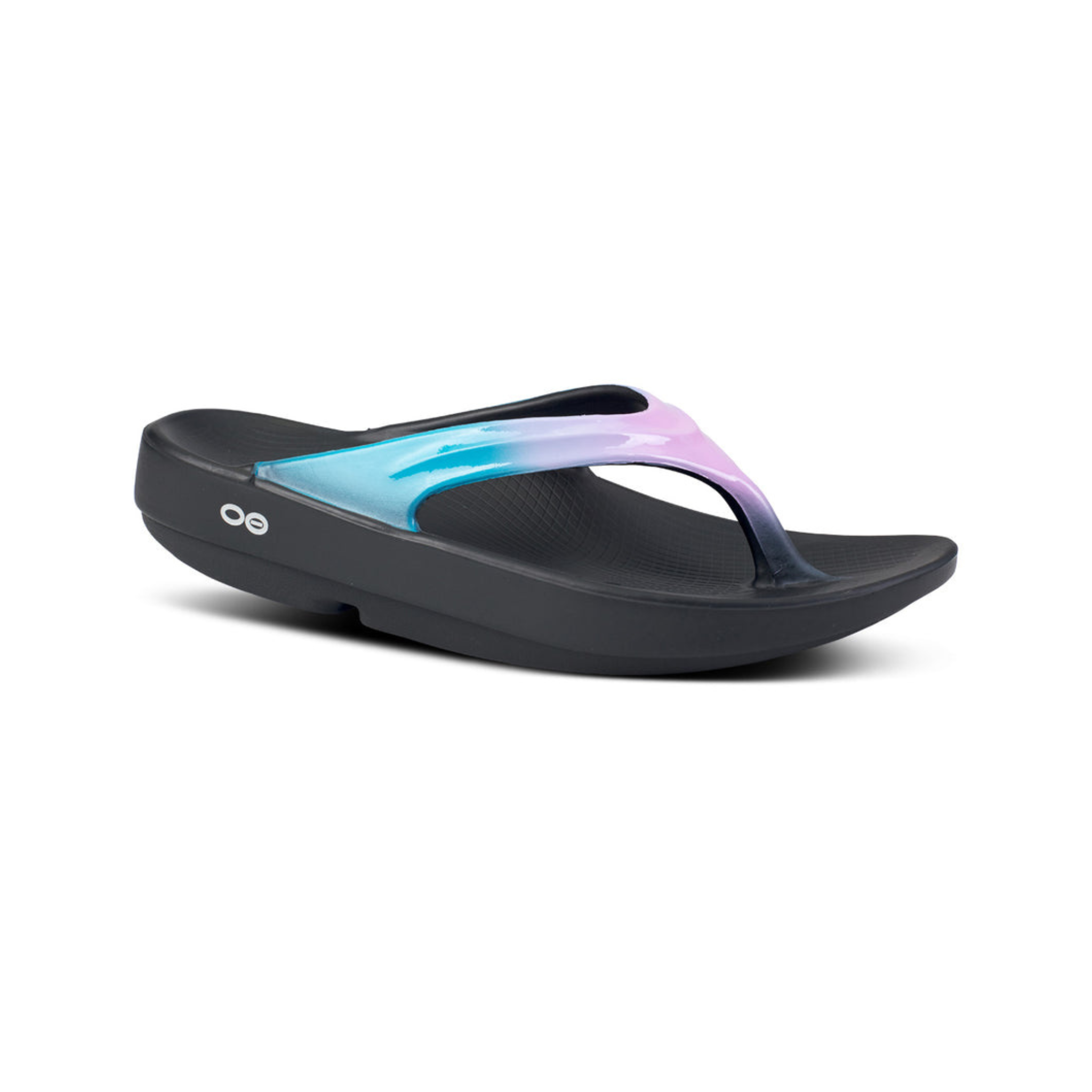 OOFOS WOMENS OOLALA LUXE SANDAL COTTON CANDY