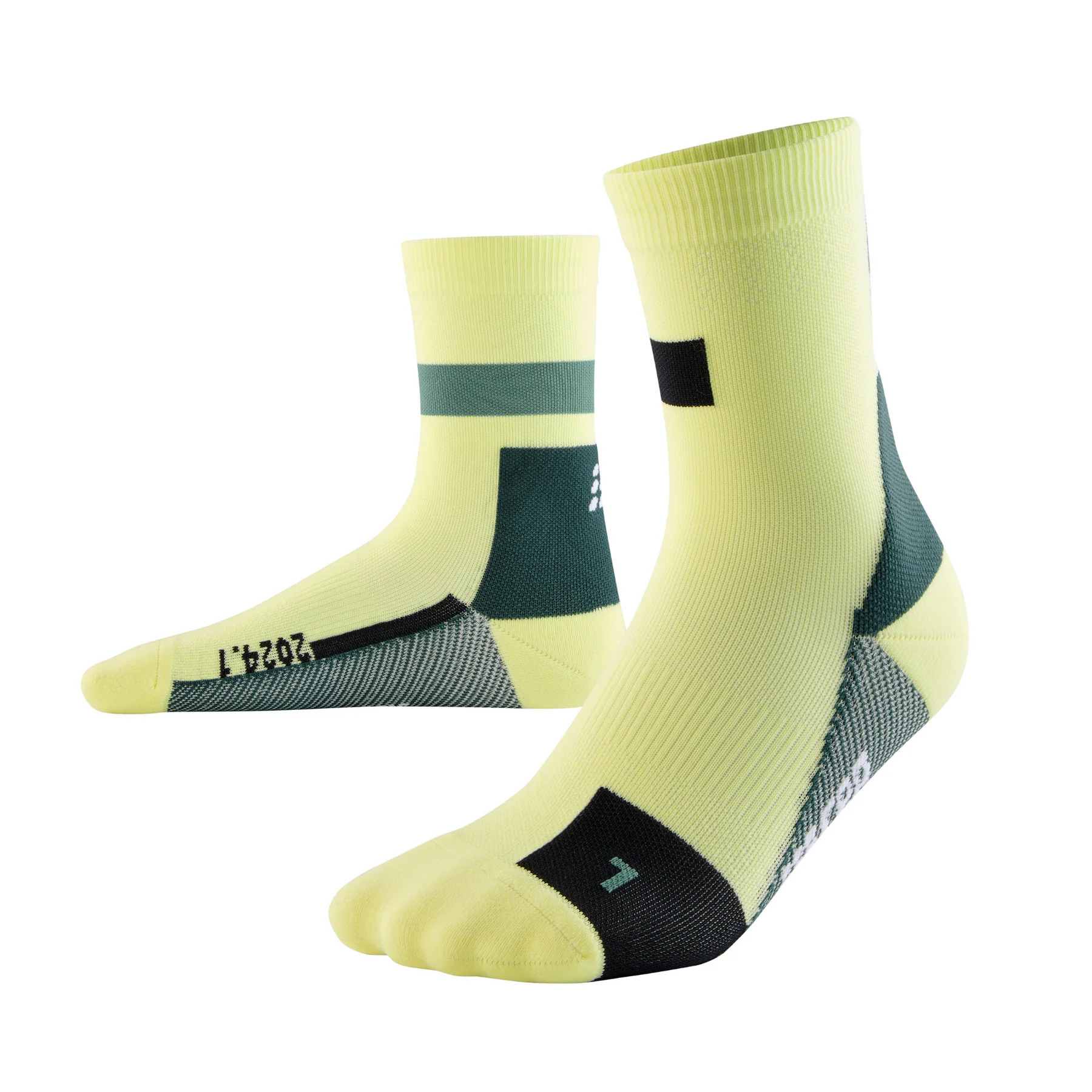 CEP MEN'S RUN MID CUT SOCK 4.0 LIMITED EDITION LIME
