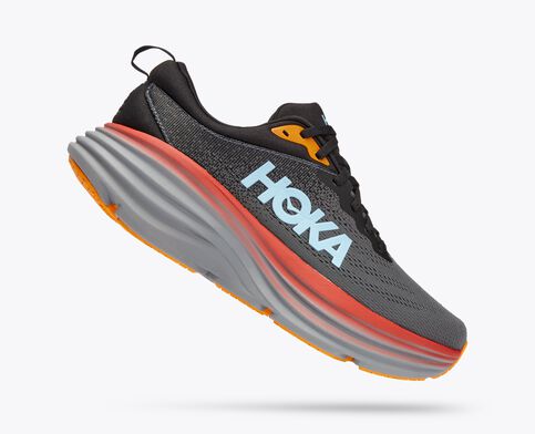 HOKA BONDI 8 - Zapatillas de running neutras -  anthracite/castlerock/antracita 