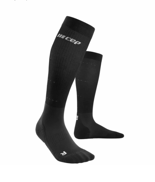 Infrared Compression Socks Black - Travel Medical Grade 18-21 mmHg