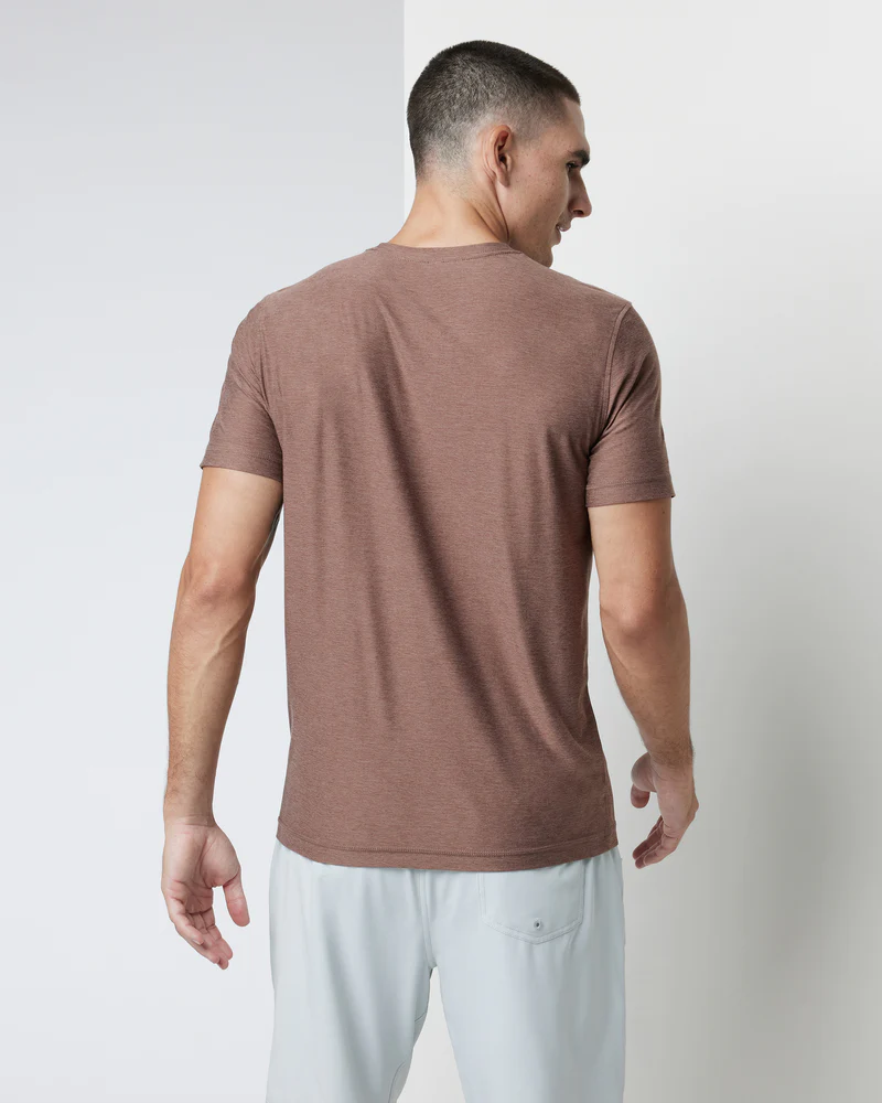 MEN'S STRATO TECH TEE - HCV CLOVE HEATHER