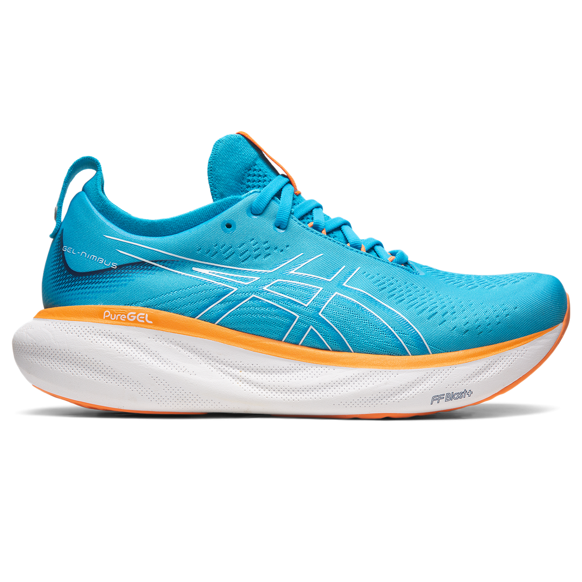 MEN'S NIMBUS 25 D 400 ISLAND BLUE/SUN PEACH Performance Running Outfitters