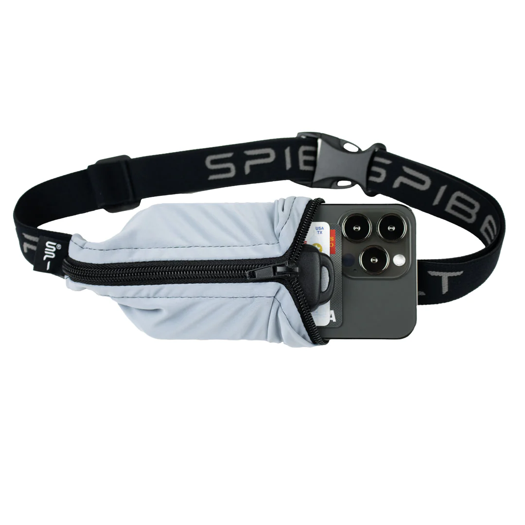 SPIbelt - Dual Pocket Running Belt - Black