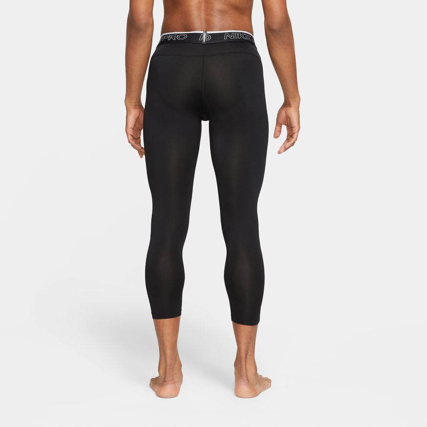 Nike Men's Dri-Fit Power Speed Tight Half Running Shorts-Black/White 