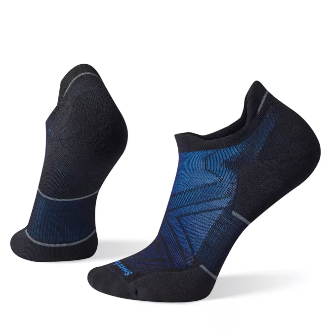SMARTWOOL RUN TARGETED CUSHION LOW ANKLE SOCK 001 BLACK