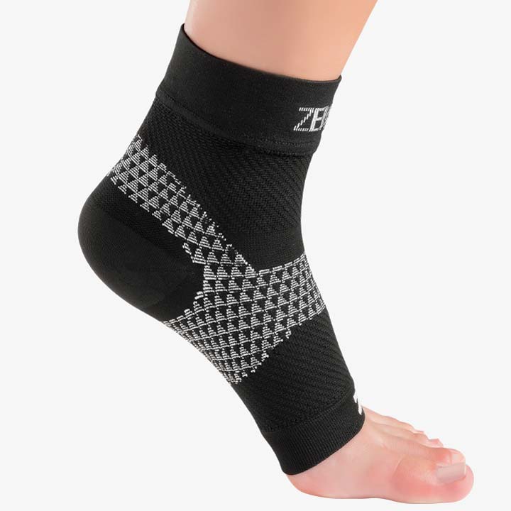 Plantar Fasciitis Socks - Foot Compression Sleeves - Black – BeVisible  Sports