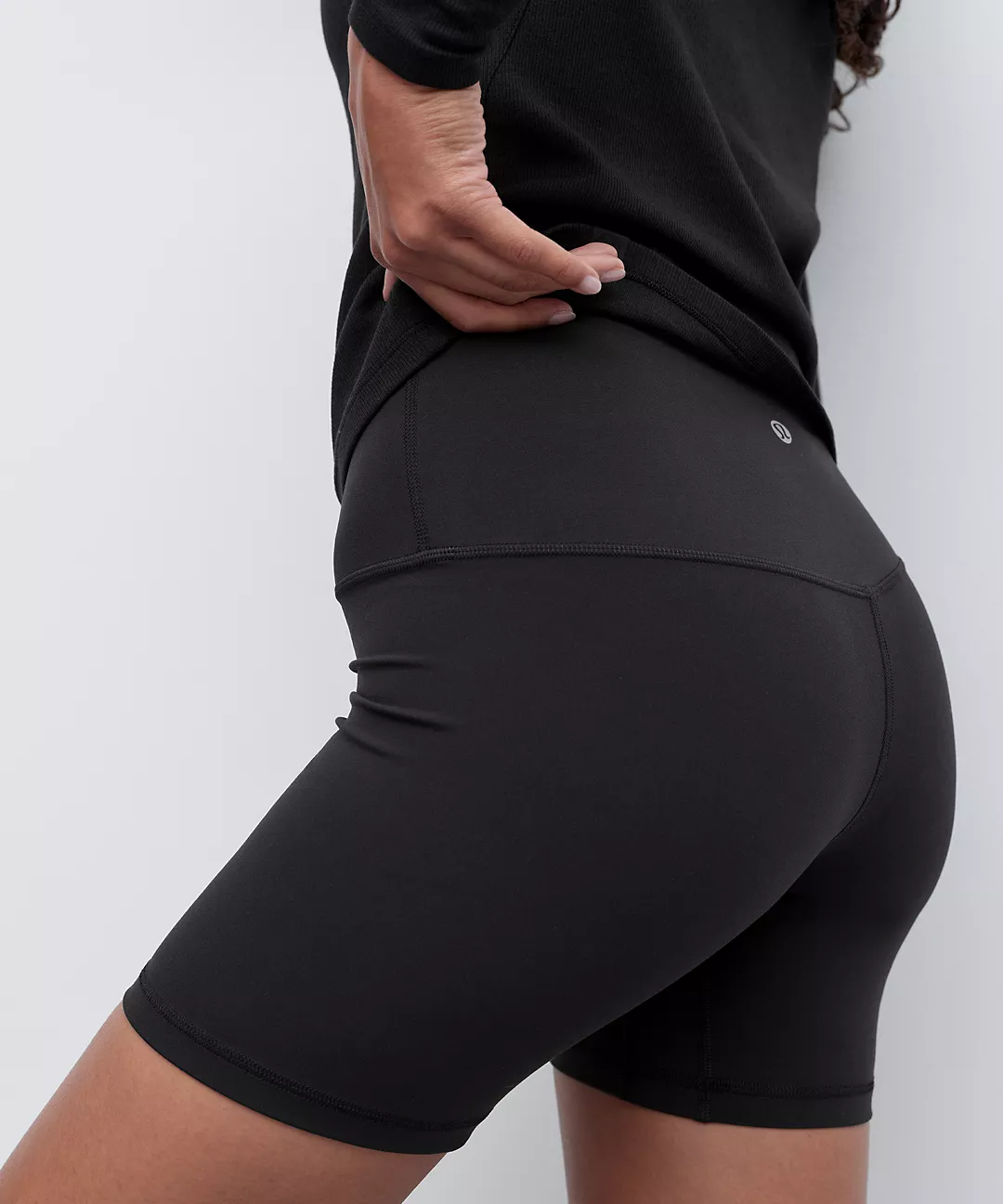 Black align biker sales shorts