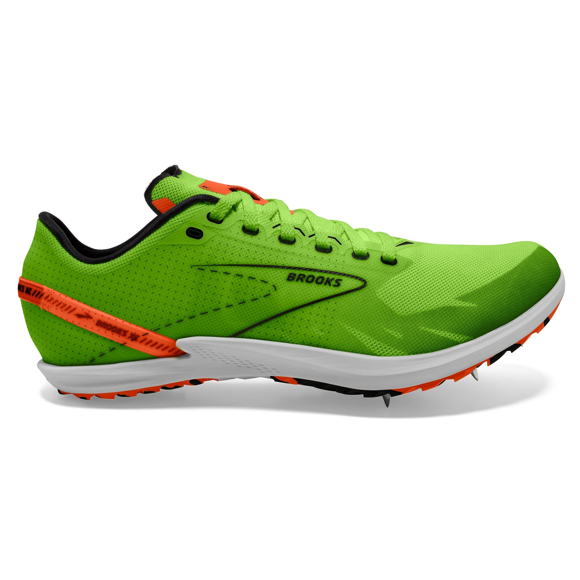 BROOKS DRAFT XC - 308 GECKO/RED ORANGE/WHITE 6