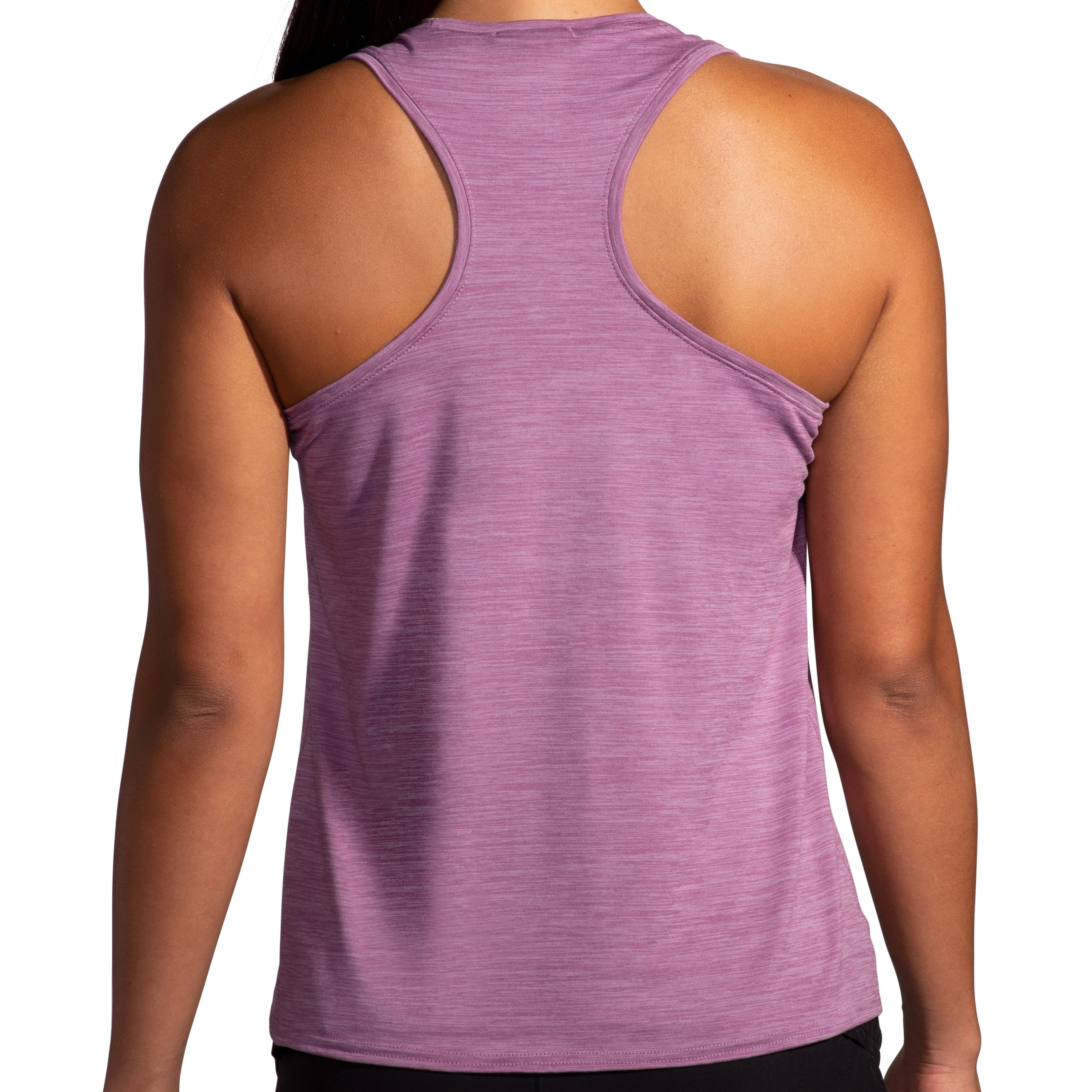 BROOKS WOMEN'S LUXE TANK - 507 HTR WASHED PLUM 