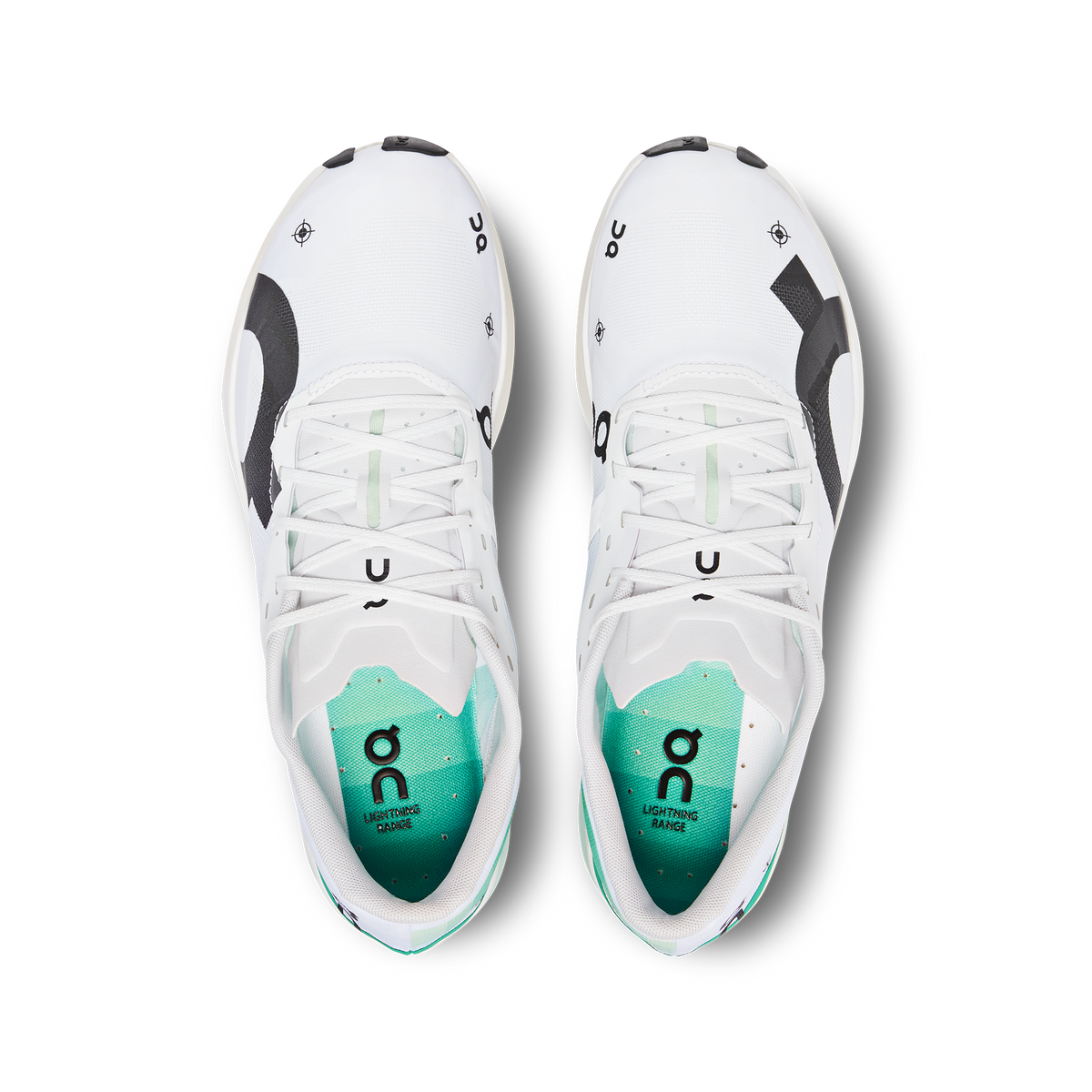 On Cloudboomecho3 ホワイト/グリーン MEN'S CLOUDBOOM ECHO 3 - D - UNDYED-WHITE | MINT | Performance