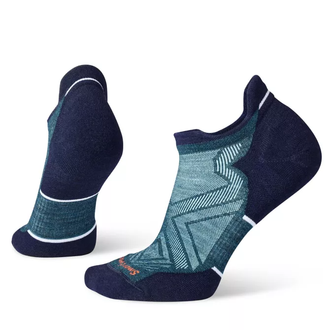 SMARTWOOL WOMEN'S RUN TARGETED CUSHION LOW ANKLE SOCK G74 TWILIGHT BLUE