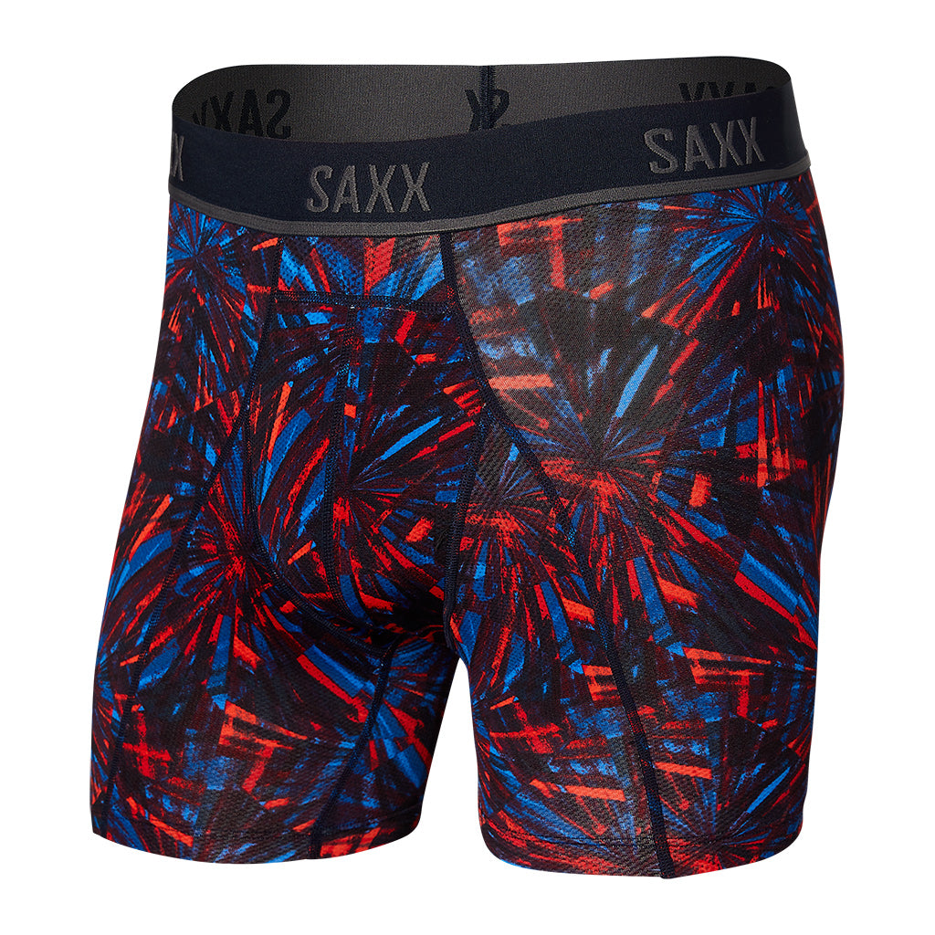 SAXX MEN'S KINETIC HD BOXER BRIEF CLEARANCE WFM FIREWORKS