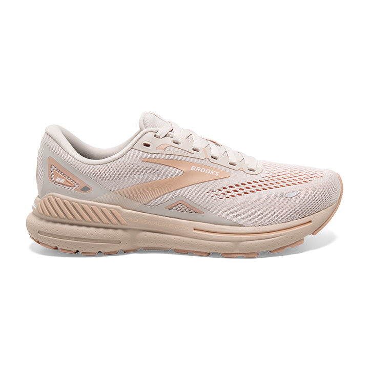 Brooks Women's Adrenaline GTS 23 White Sand/Sunset/Fuchsia