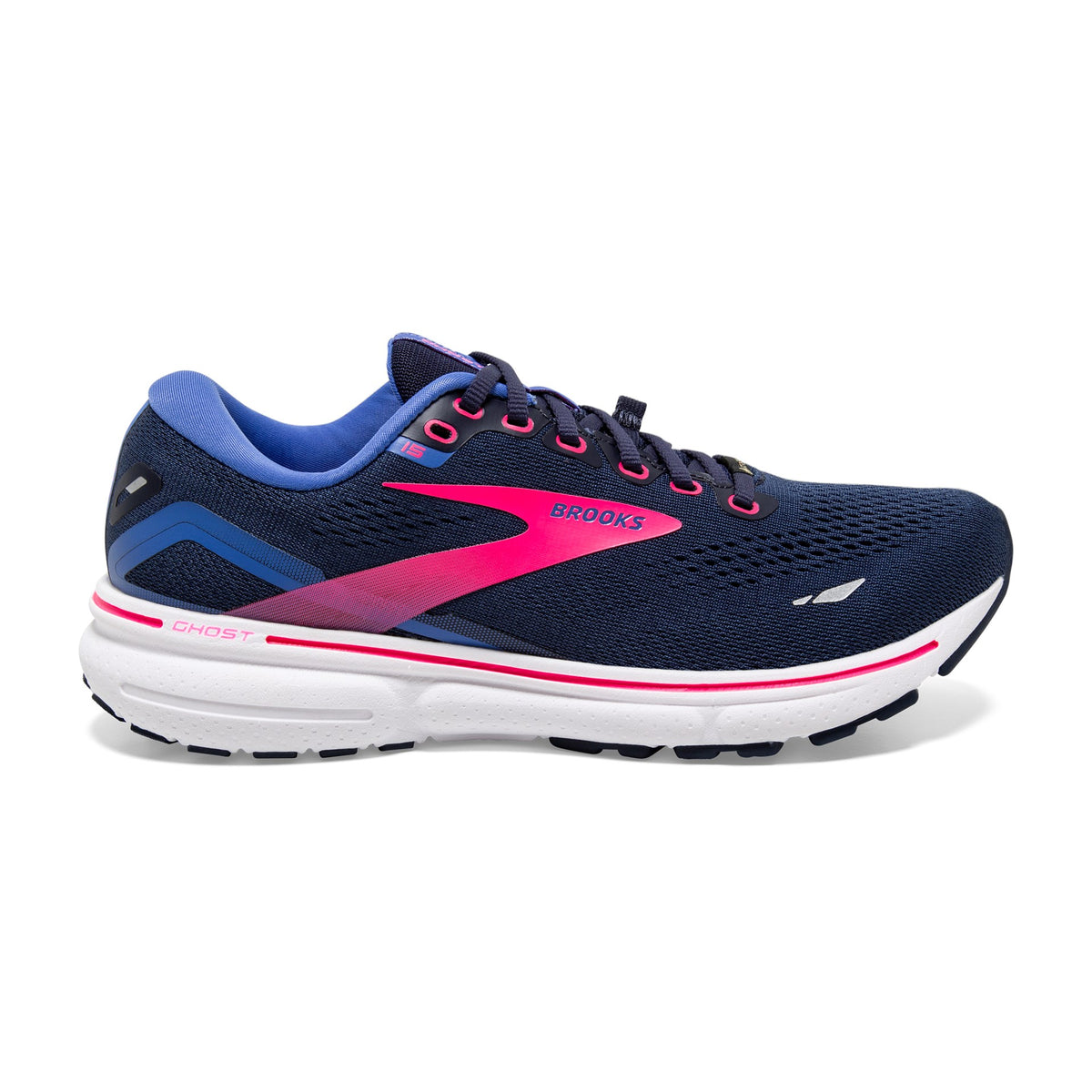 Brooks Ghost 15 KENTUCKY BLUE PEACOAT PINK Women Running Shoes (B