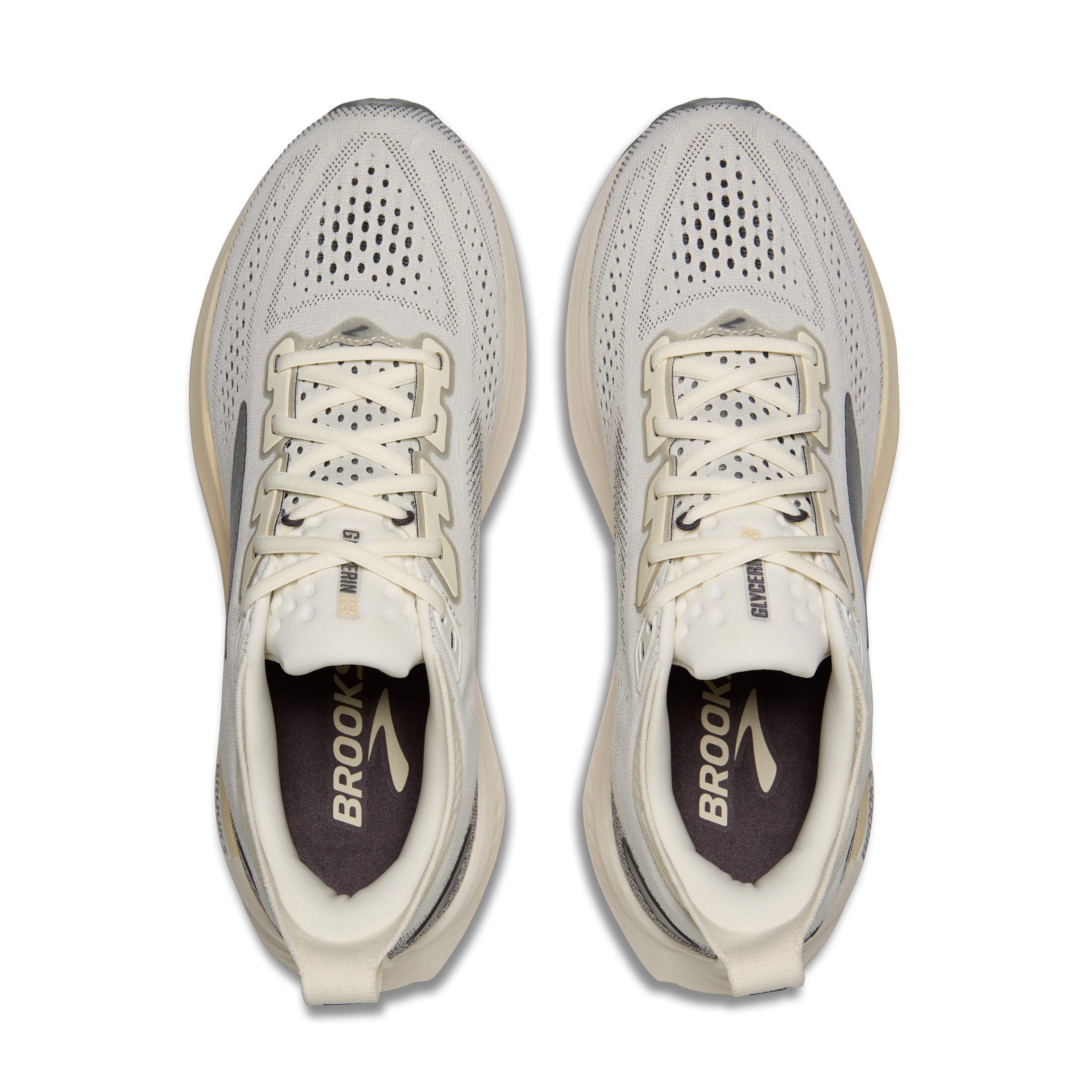 BROOKS MEN'S GLYCERIN 23 - D - COCONUT/BLEACHED SAND/GREY