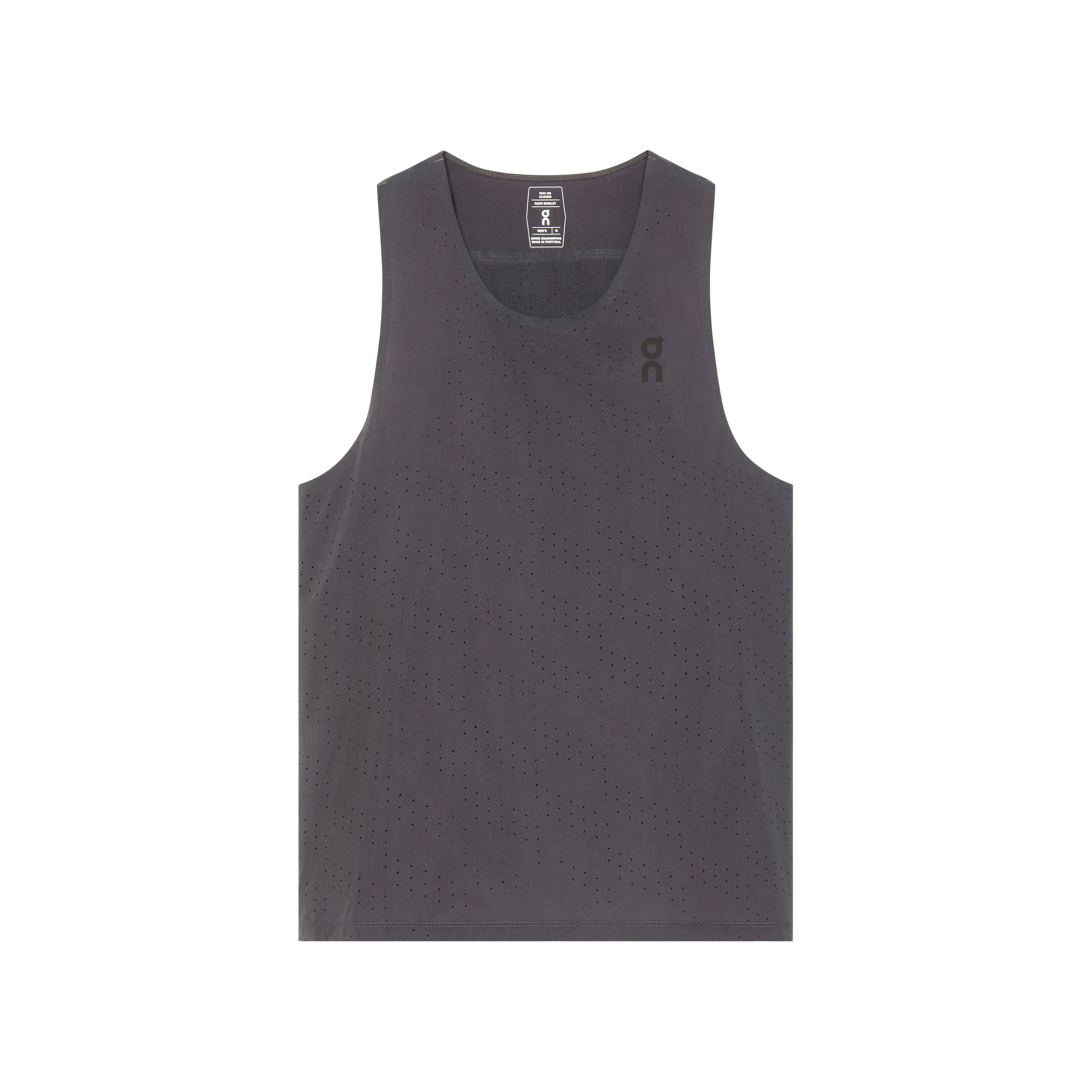 MEN'S RACE SINGLET - IRON | Performance Running Outfitters