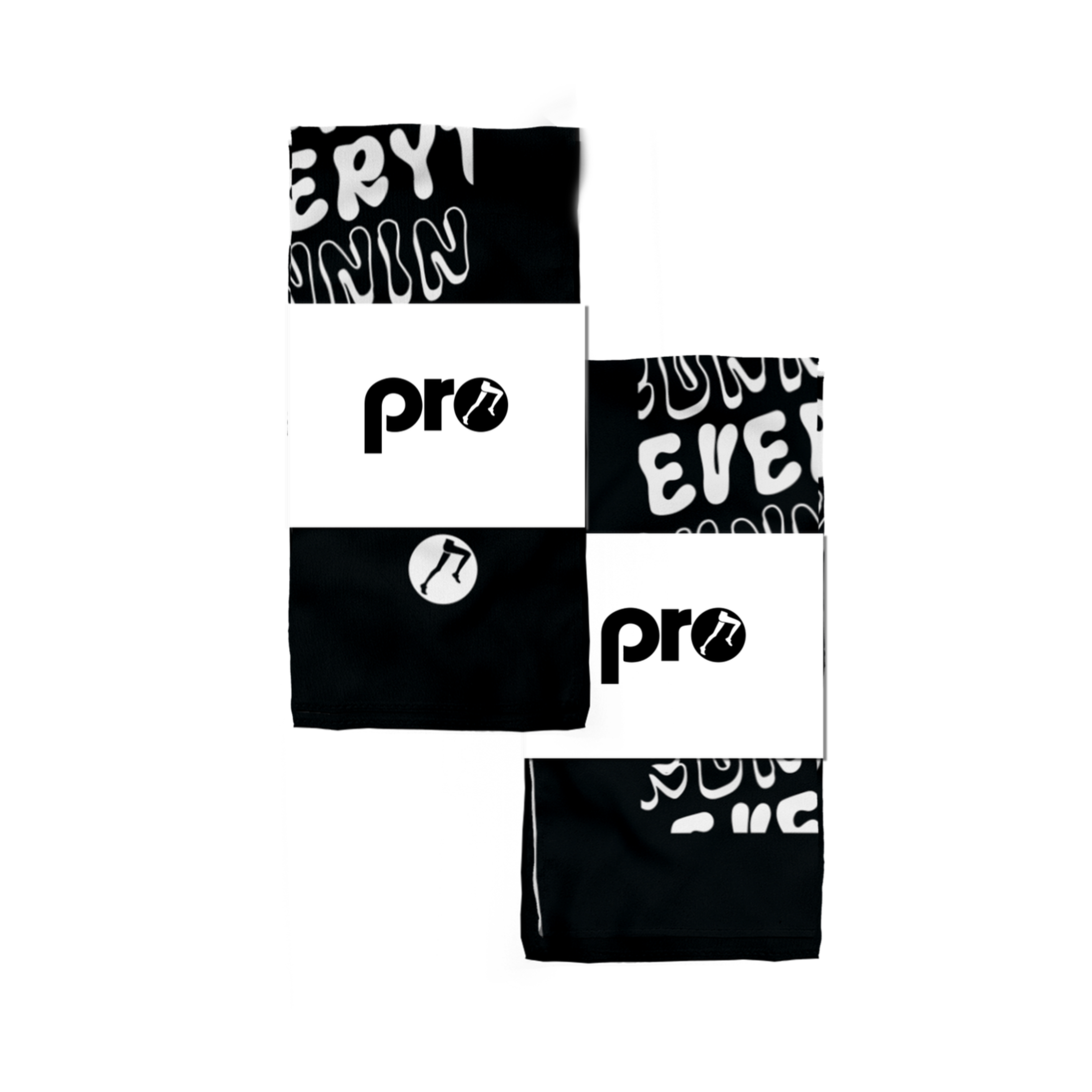 PRO RUNNING OVER EVERYTHING BANDANA - BLACK/WHITE