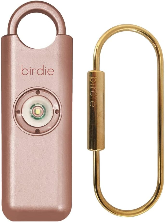 BIRDIE BIRDIE PERSONAL SAFETY ALARM METALLIC ROSE GOLD