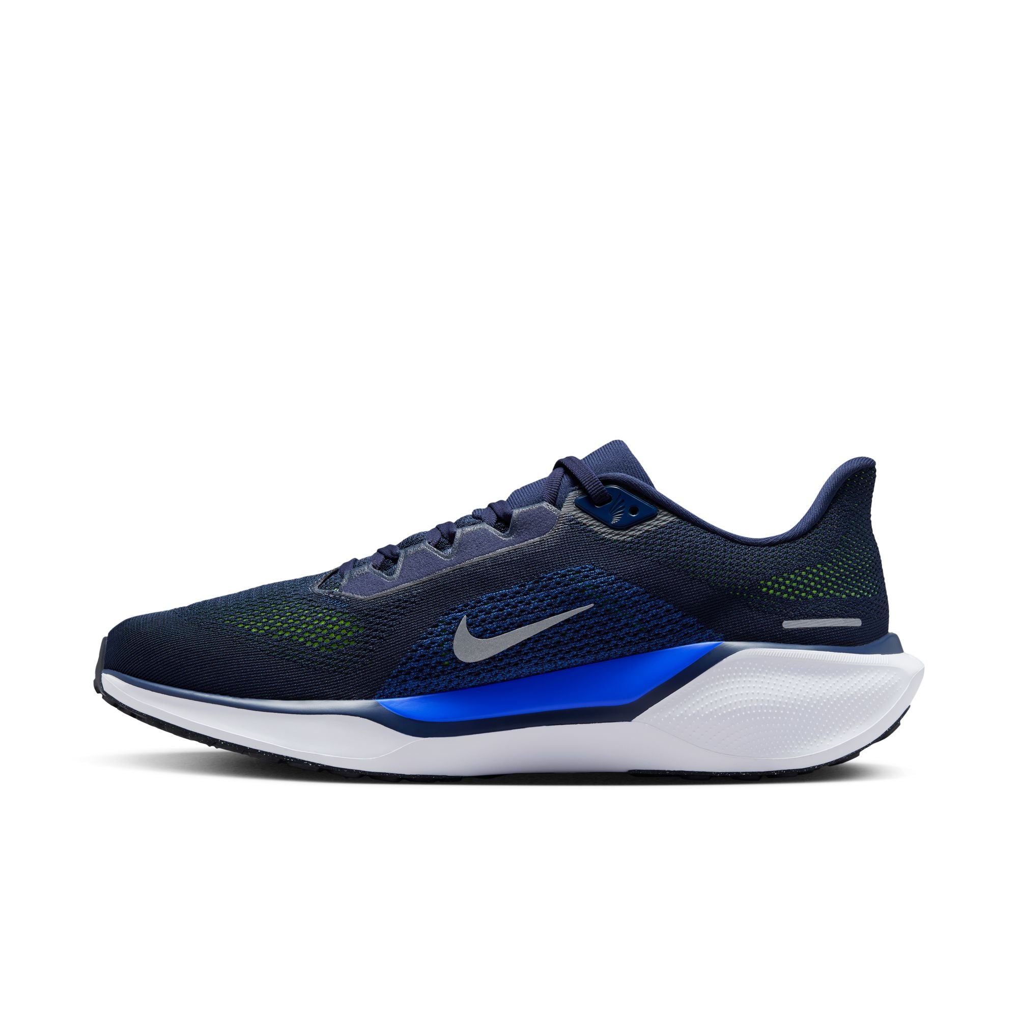 NIKE MEN'S PEGASUS 41 -D - 400 MIDNIGHT NAVYREFLECTIVE SILVER 