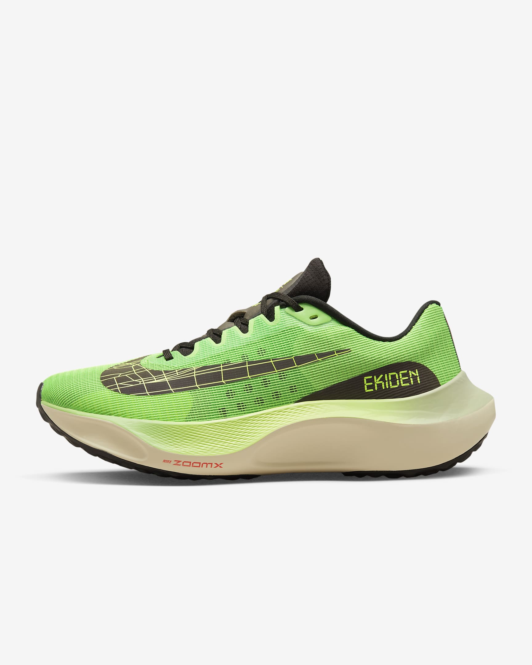 NIKE MEN'S ZOOM FLY 5 PREMIUM - D - 304 SCREAM GREEN/BLACK/HONEYDEW 