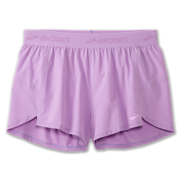 BROOKS WOMEN'S CHASER 3'' SHORT - 584 BRIGHT ORCHID 